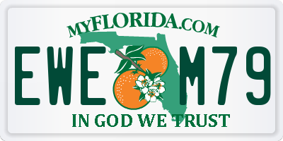 FL license plate EWEM79