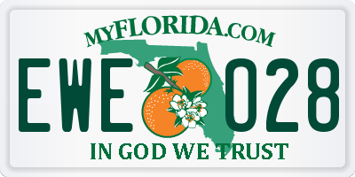 FL license plate EWEO28