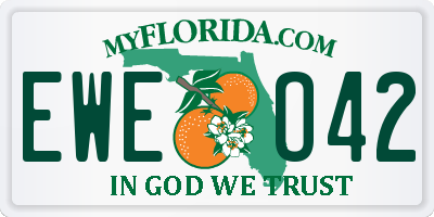 FL license plate EWEO42