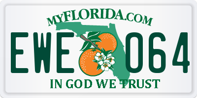 FL license plate EWEO64