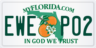FL license plate EWEP02