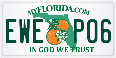 FL license plate EWEP06