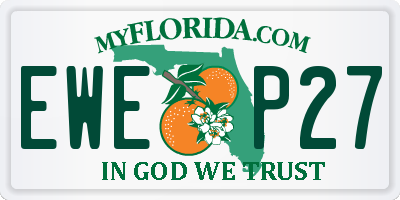 FL license plate EWEP27