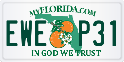 FL license plate EWEP31