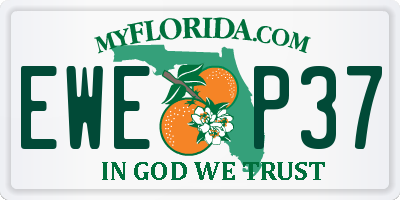 FL license plate EWEP37