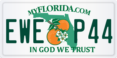 FL license plate EWEP44