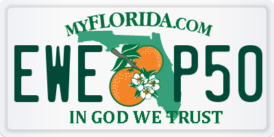 FL license plate EWEP50