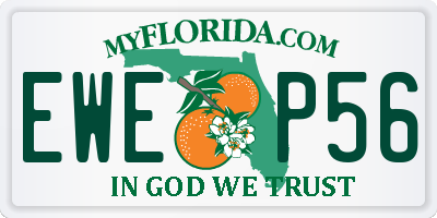 FL license plate EWEP56