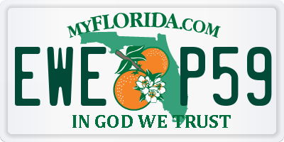 FL license plate EWEP59