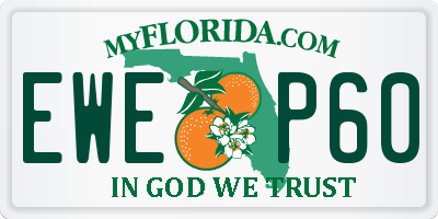 FL license plate EWEP60