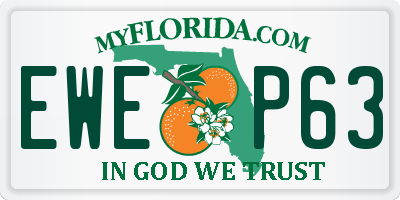 FL license plate EWEP63