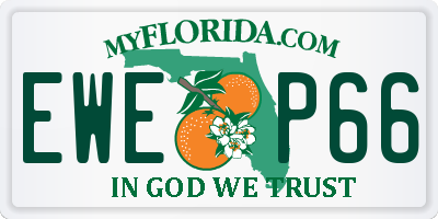 FL license plate EWEP66