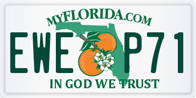 FL license plate EWEP71