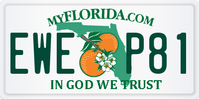 FL license plate EWEP81