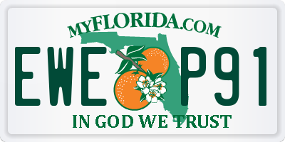 FL license plate EWEP91