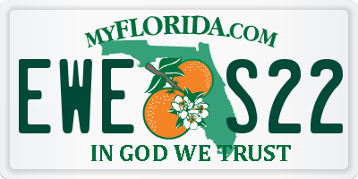 FL license plate EWES22