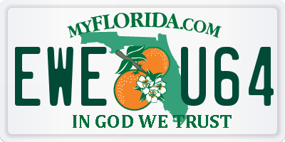FL license plate EWEU64