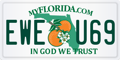 FL license plate EWEU69