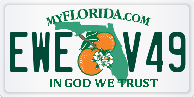 FL license plate EWEV49