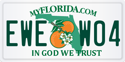 FL license plate EWEW04