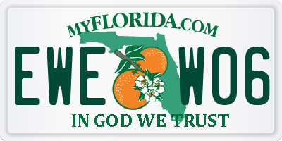 FL license plate EWEW06