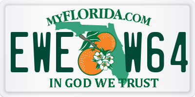 FL license plate EWEW64