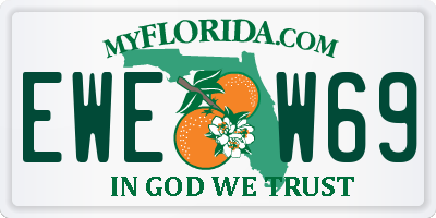 FL license plate EWEW69