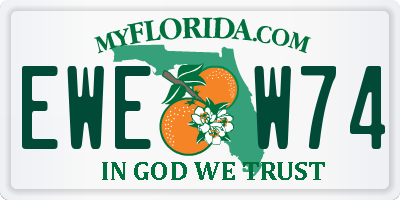 FL license plate EWEW74