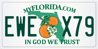 FL license plate EWEX79