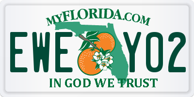 FL license plate EWEY02