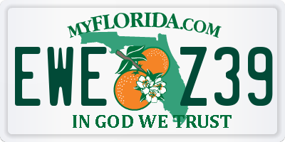FL license plate EWEZ39