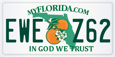 FL license plate EWEZ62