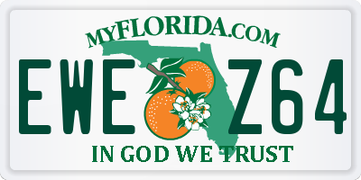 FL license plate EWEZ64
