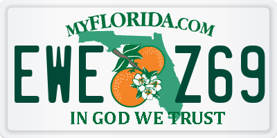 FL license plate EWEZ69