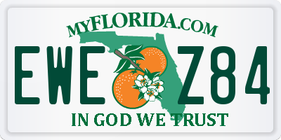 FL license plate EWEZ84