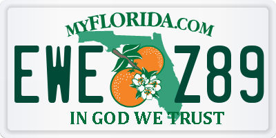 FL license plate EWEZ89