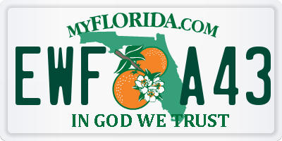 FL license plate EWFA43