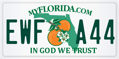 FL license plate EWFA44