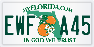 FL license plate EWFA45