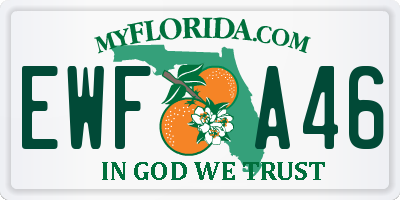 FL license plate EWFA46