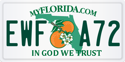 FL license plate EWFA72