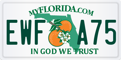 FL license plate EWFA75