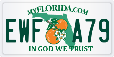 FL license plate EWFA79