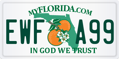 FL license plate EWFA99