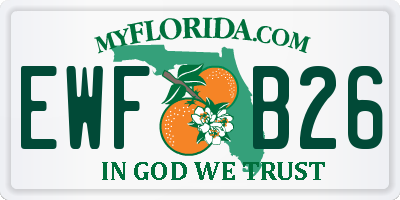 FL license plate EWFB26