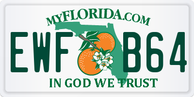 FL license plate EWFB64