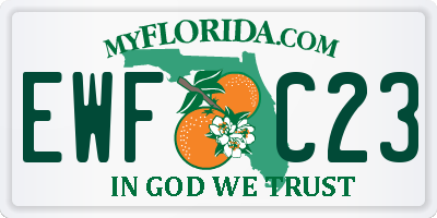 FL license plate EWFC23