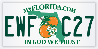 FL license plate EWFC27