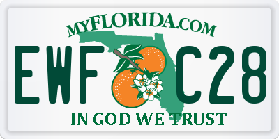 FL license plate EWFC28