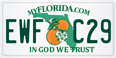 FL license plate EWFC29